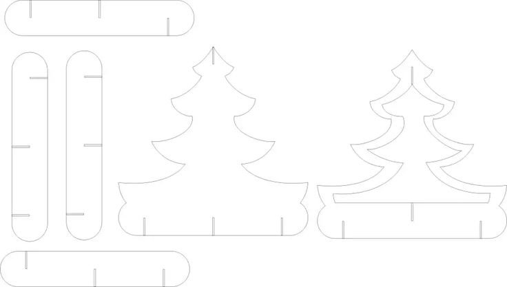 Шаблон елки
