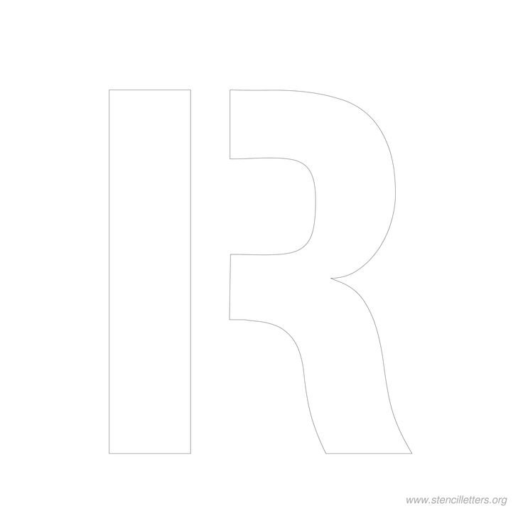 Трафаретные буквы для вырезания