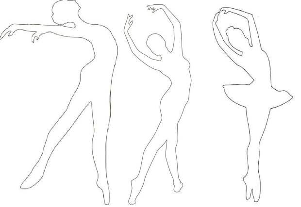 Балерины украшение из бумаги