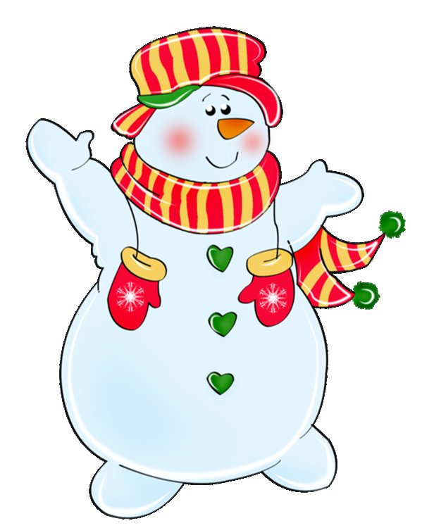 Разноцветные Снеговики