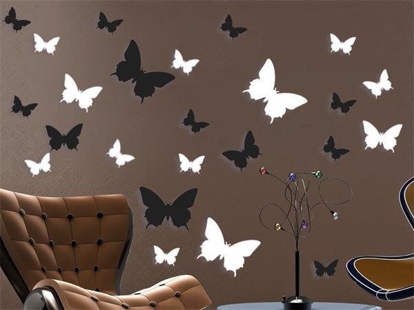 Интерьерные наклейки бабочки