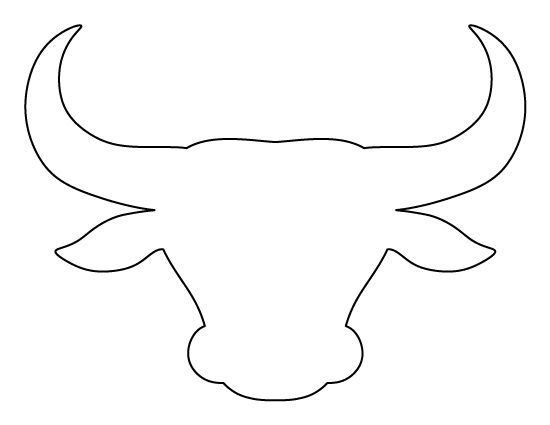 Голова быка контур