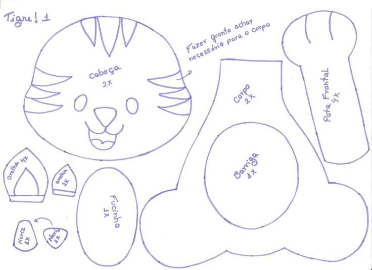 Фетр игрушки выкройки