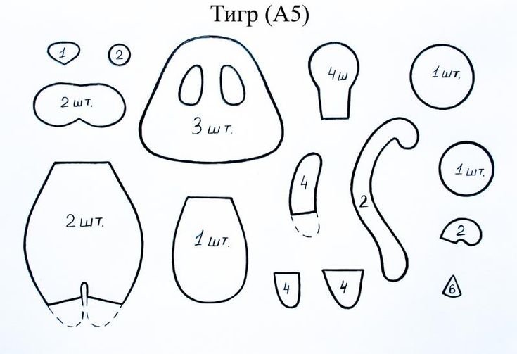 Фетровые игрушки выкройки