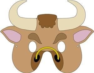 Маска быка на голову