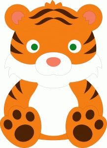 Тигр из фетра