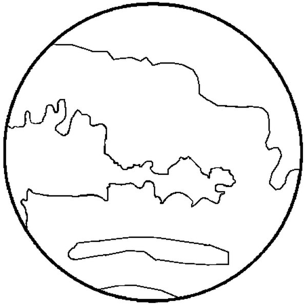 Планета Марс для раскрашивания