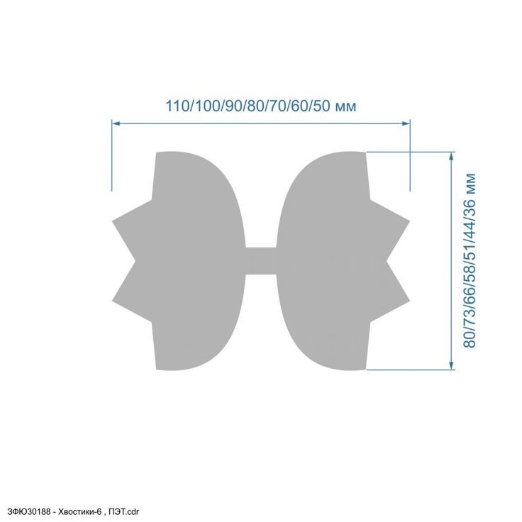 Бантики из шаблонов