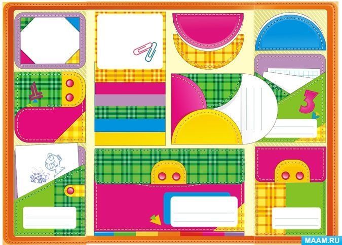 Кармашки конверты для лэпбука