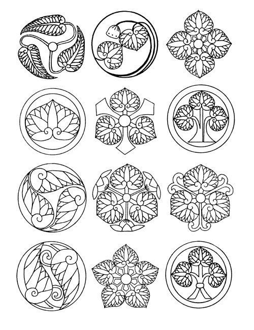 Растительный орнамент в круге