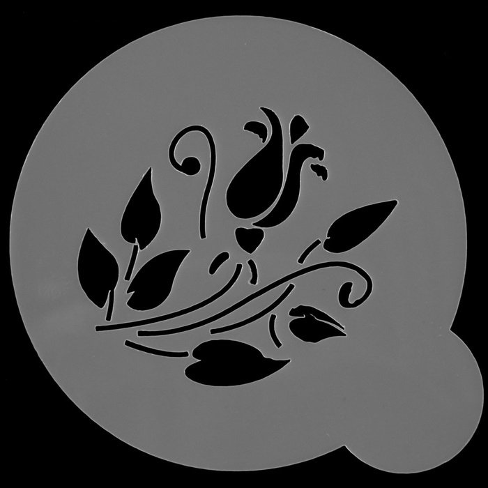 Трафарет для украшения тарелок