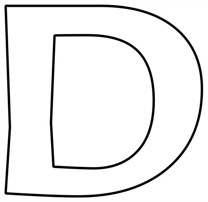 Буква d рисунок