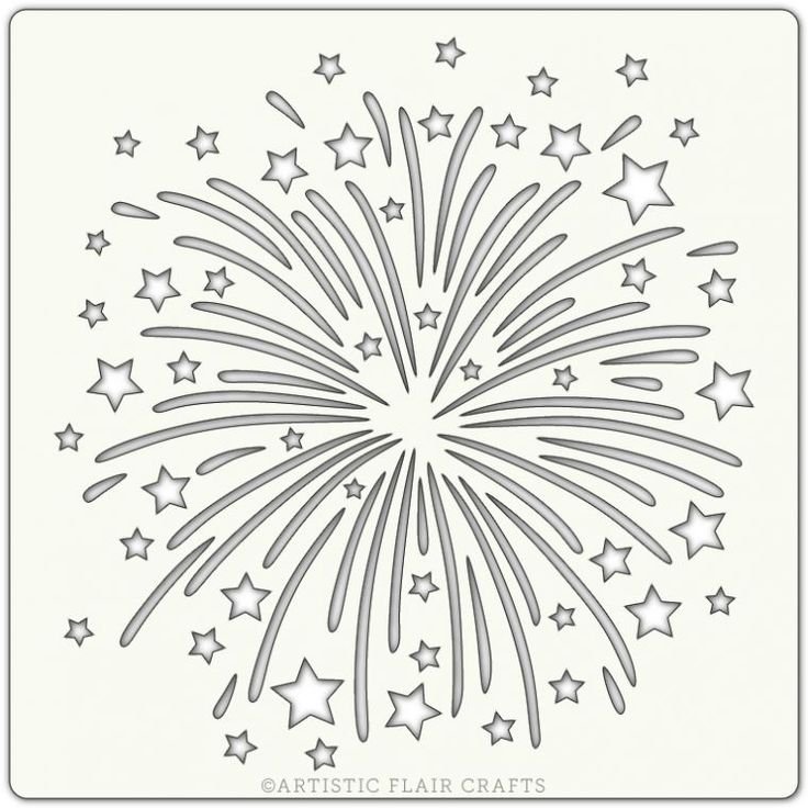 Вытынанки фейерверк