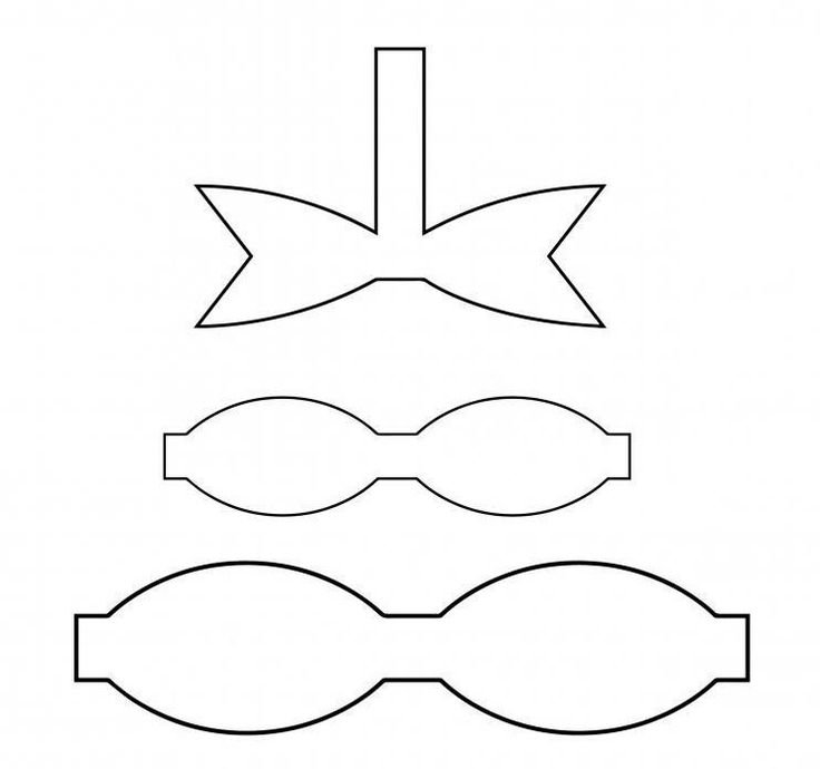 Бант трафарет