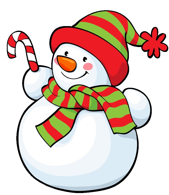 Снеговик рисунок