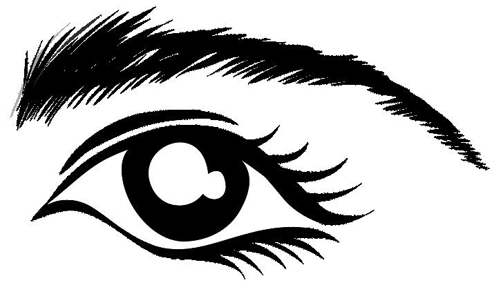 Глаза трафарет