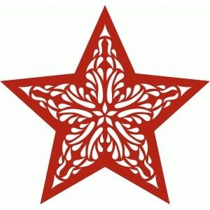 Силует звезды новогодней