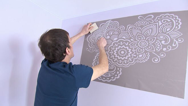 Трафарет под краску на стену