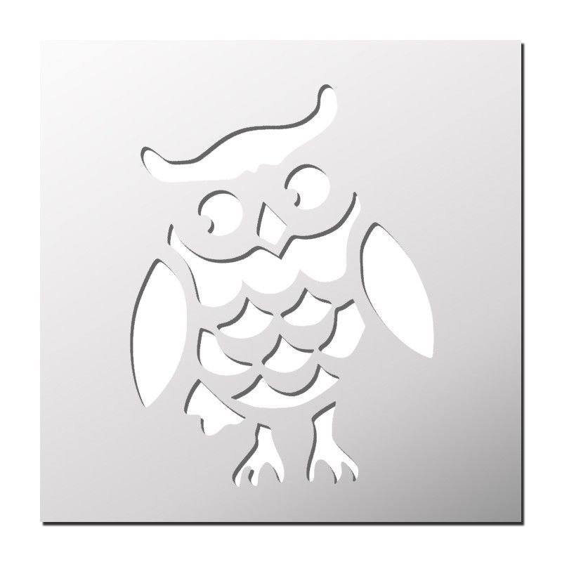 Сова трафарет