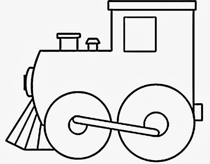 Раскраски. Паровоз