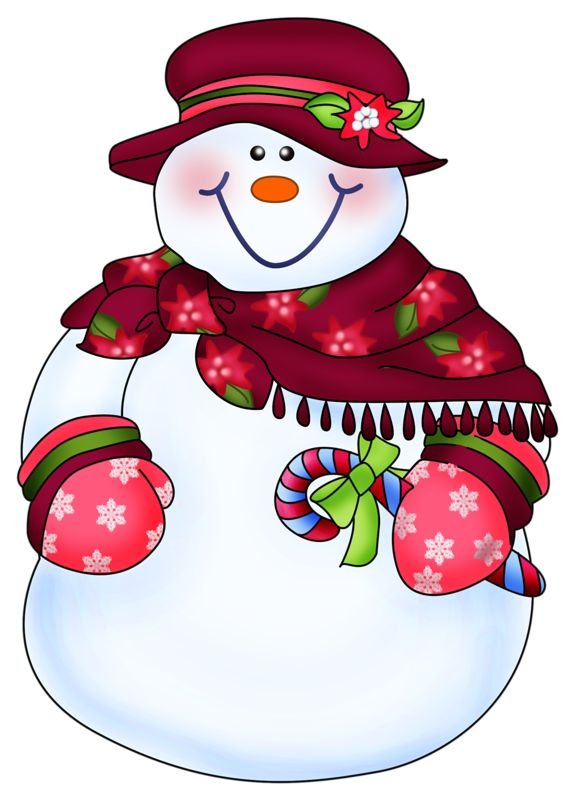 Разноцветные Снеговики