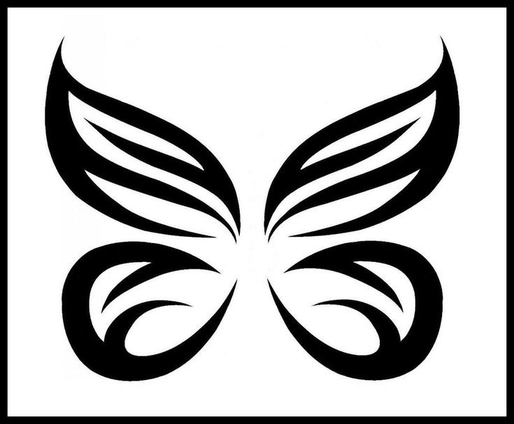 Крылышки феи трафарет