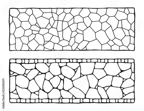 Трафарет для имитации дикого камня