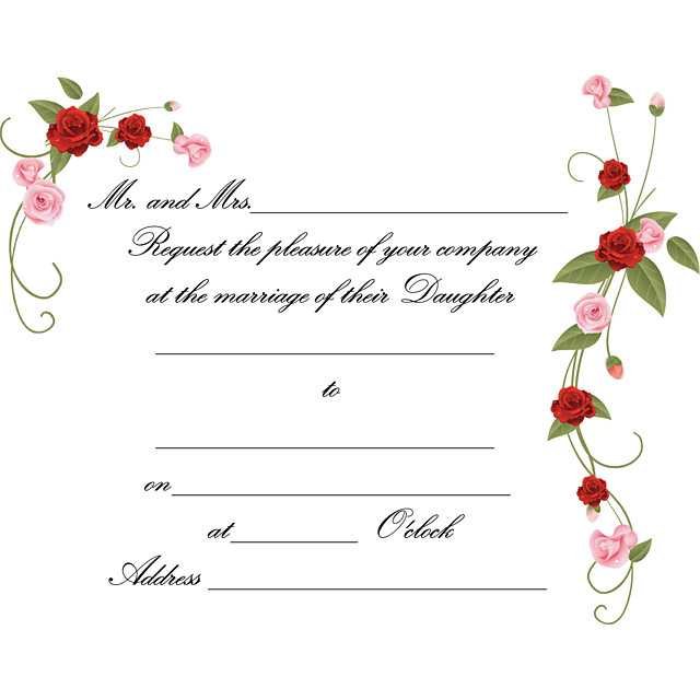 Готовые приглашения на свадьбу