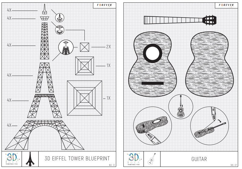 Чертеж для три д ручки