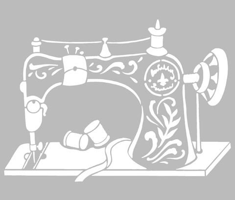 Крючок трафарет