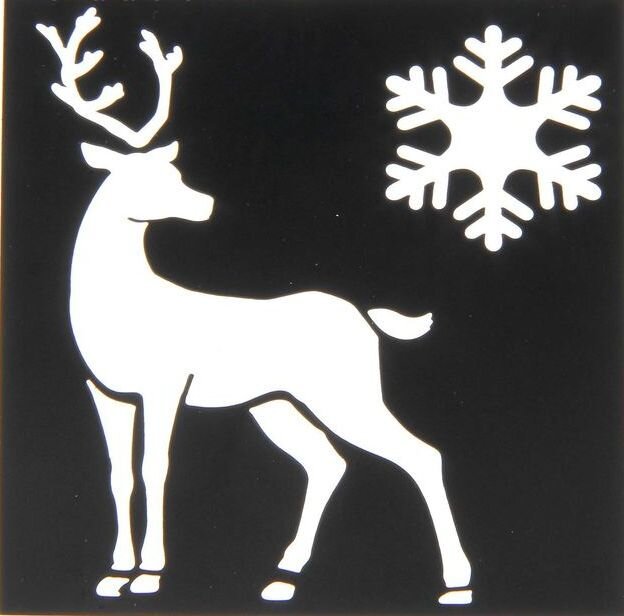 Трафарет "олени"