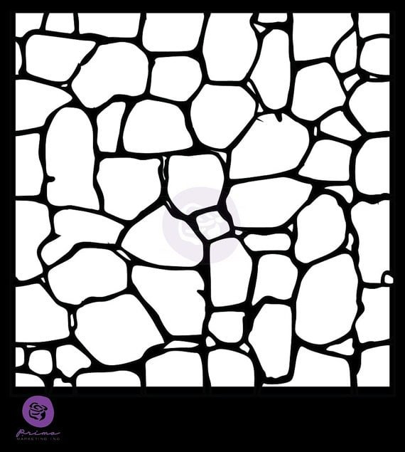 Трафарет для стен имитация камня