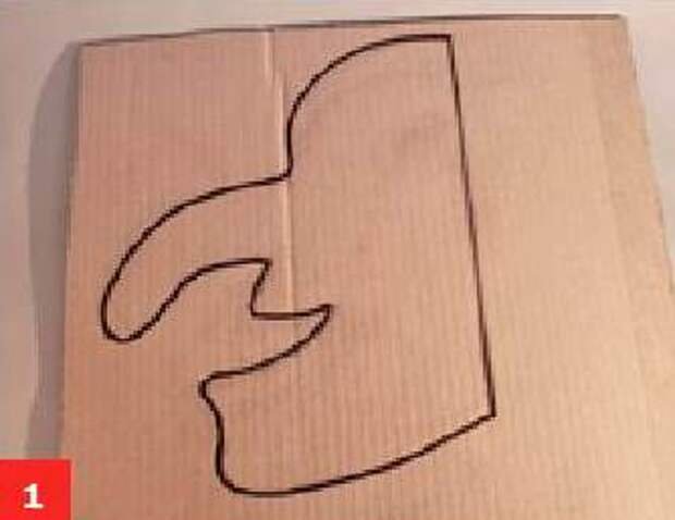 Шаблон носа бабы яги