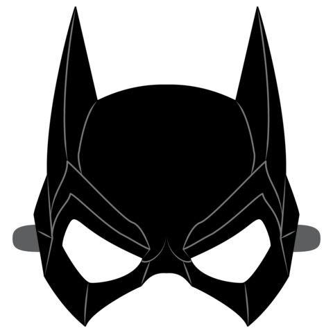 Маска Бэтмена печать