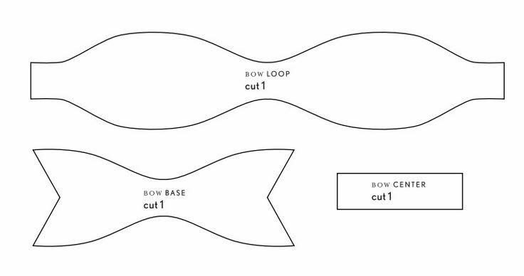 Бант трафарет