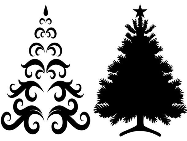 Трафарет "елка"