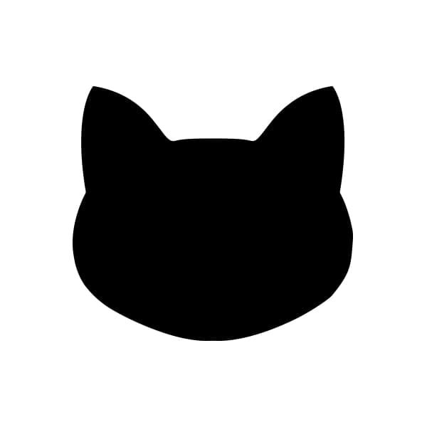 Силуэт кошачьей головы