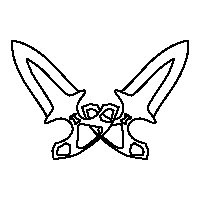 Нож КС го чертеж ТЫЧКОВЫЕ ножи