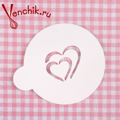 Трафарет для кофе сердце