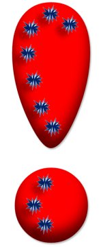 Новогодний восклицательный знак для оформления