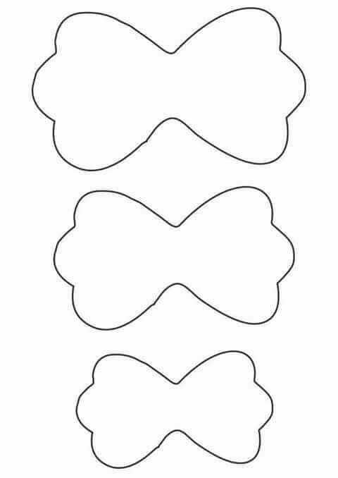 Трафареты для заколок из фоамирана