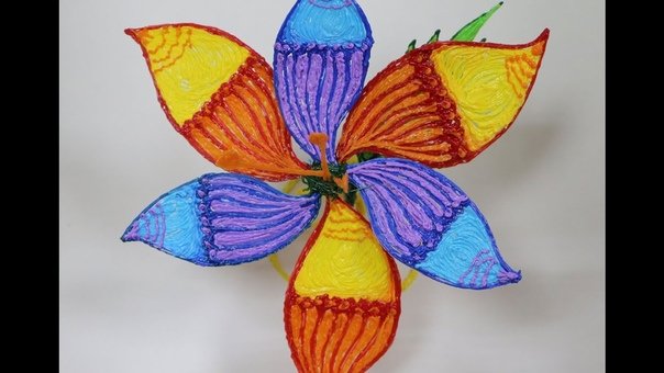 Шаблон цветов для 3d ручки