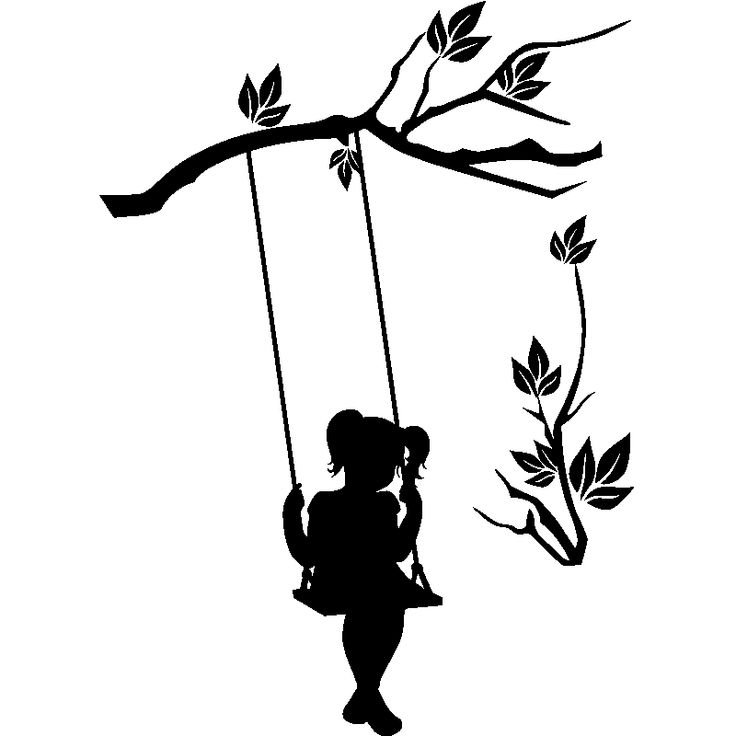 Дети на качелях