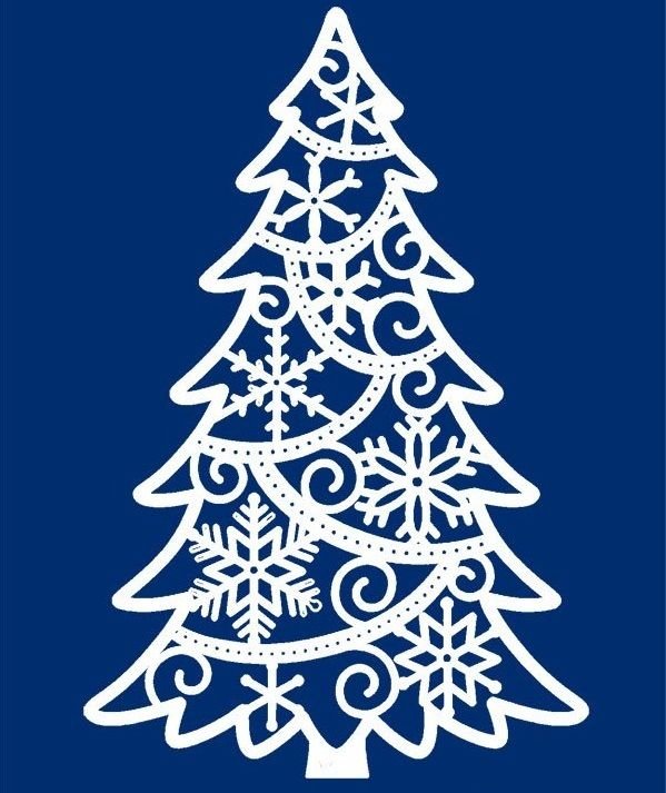 Вытынанка елка