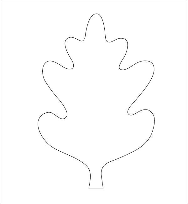 Дубовый лист для вырезания