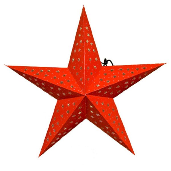 Красная звезда объемная