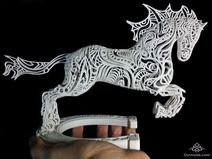 Лошадь 3д ручкой