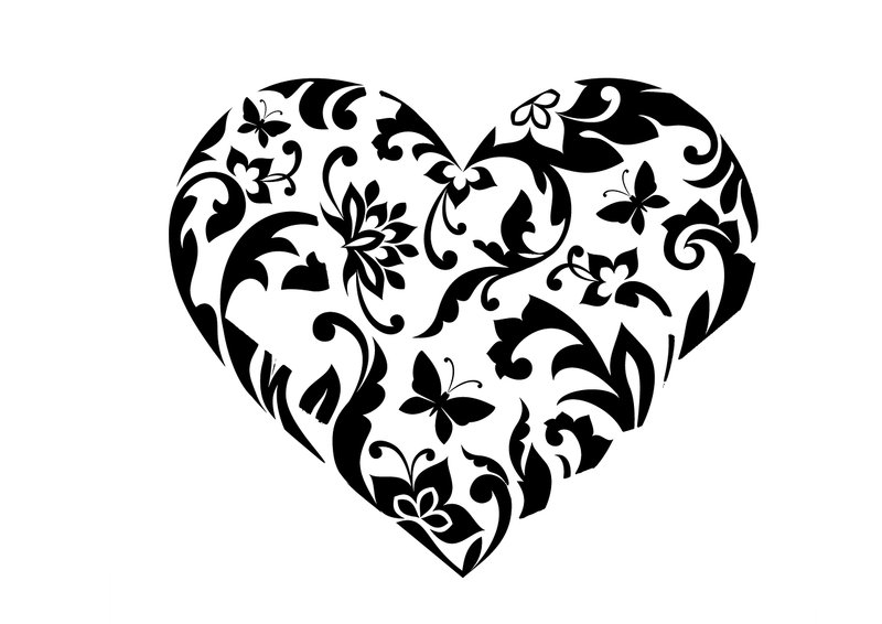 Трафарет сердечки
