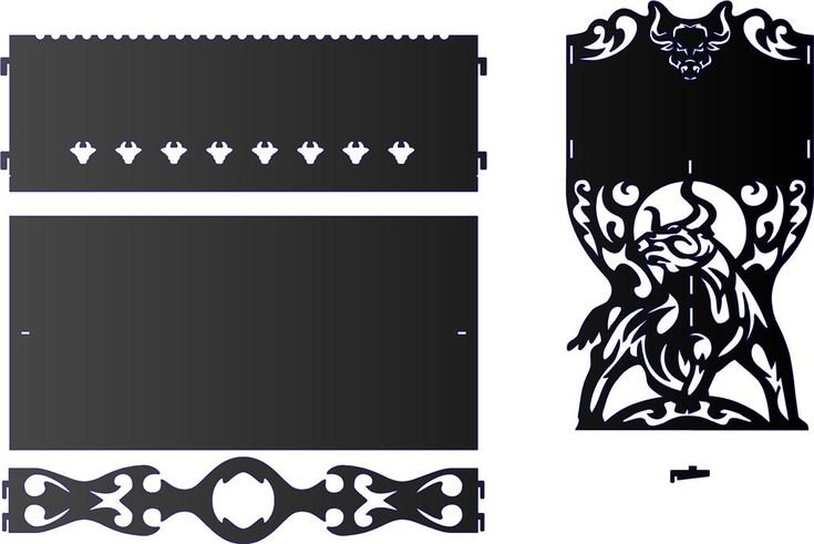 DXF для плазмы ЧПУ мангалы