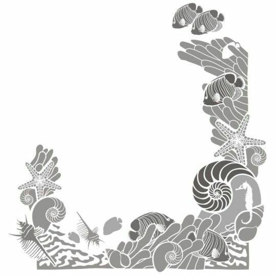 Морской орнамент угловой